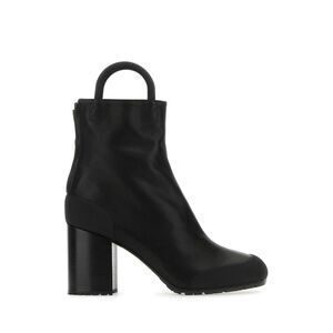 Random Identities Men Black Leather Ankle Boots